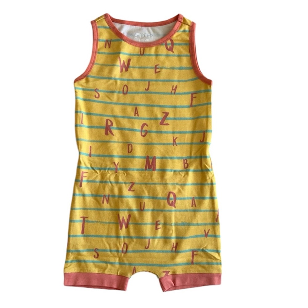 NWT Rags ABC striped romper